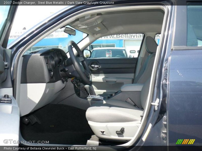 Steel Blue Metallic / Dark Slate Gray/Light Graystone 2007 Dodge Charger