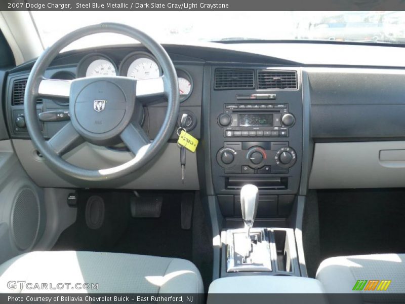Steel Blue Metallic / Dark Slate Gray/Light Graystone 2007 Dodge Charger