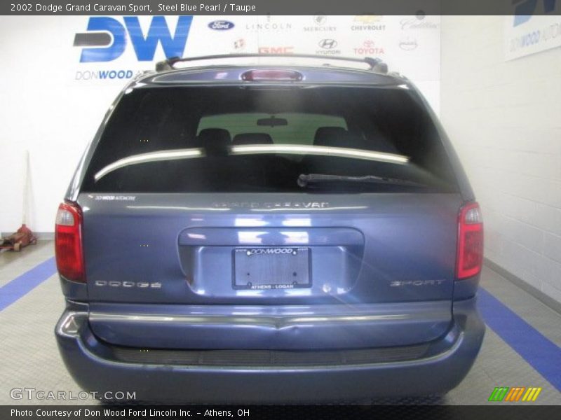 Steel Blue Pearl / Taupe 2002 Dodge Grand Caravan Sport