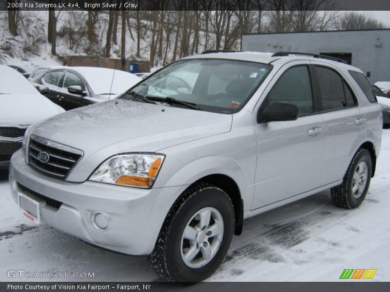 Bright Silver / Gray 2008 Kia Sorento LX 4x4