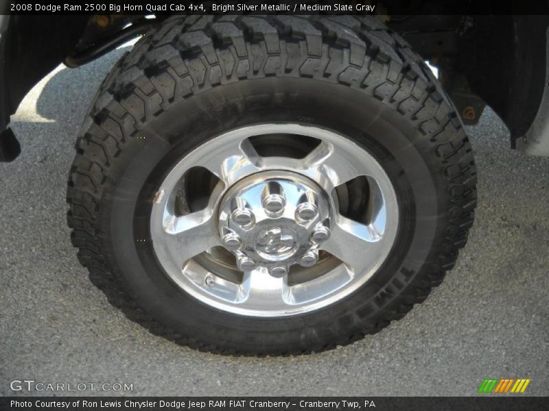 Bright Silver Metallic / Medium Slate Gray 2008 Dodge Ram 2500 Big Horn Quad Cab 4x4