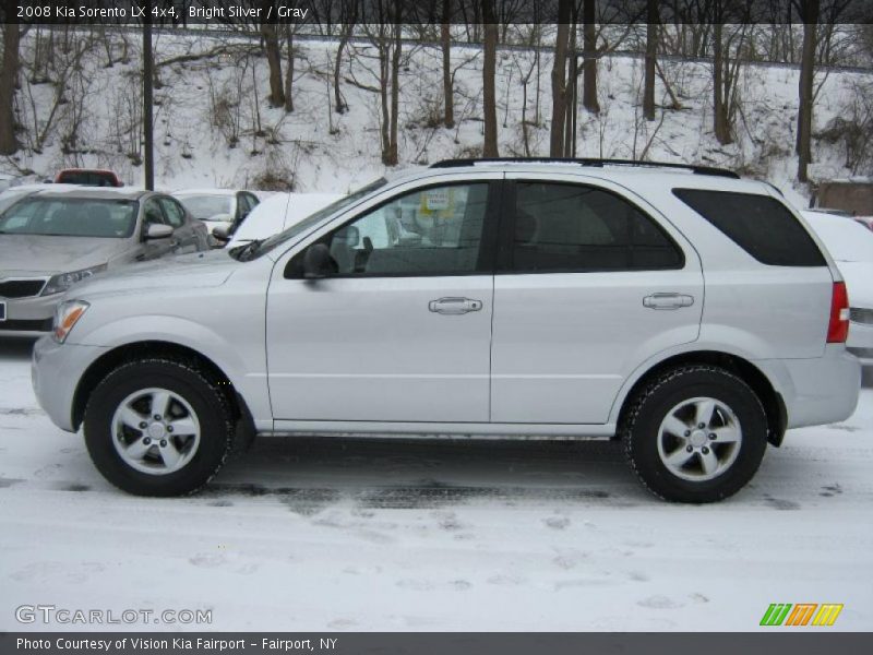 Bright Silver / Gray 2008 Kia Sorento LX 4x4