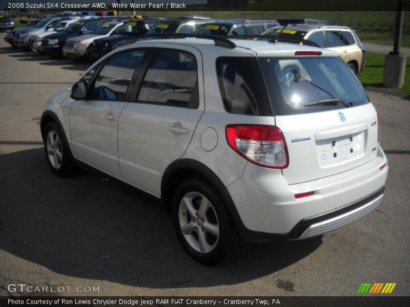 White Water Pearl / Black 2008 Suzuki SX4 Crossover AWD