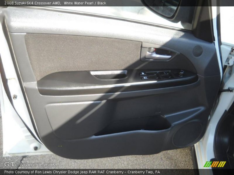White Water Pearl / Black 2008 Suzuki SX4 Crossover AWD