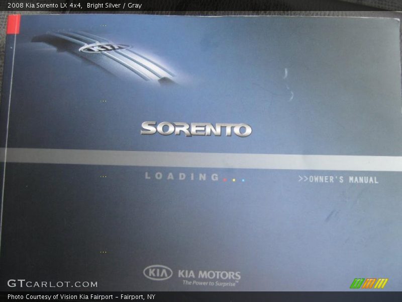 Bright Silver / Gray 2008 Kia Sorento LX 4x4