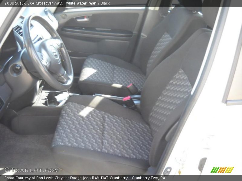 White Water Pearl / Black 2008 Suzuki SX4 Crossover AWD
