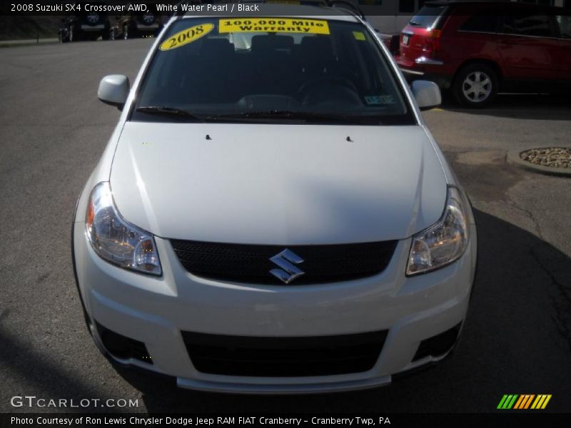 White Water Pearl / Black 2008 Suzuki SX4 Crossover AWD