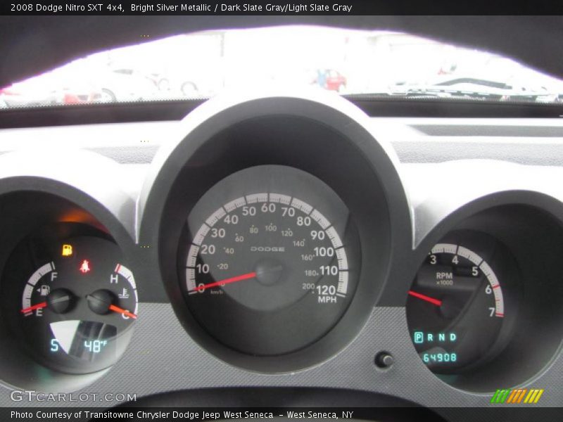 Bright Silver Metallic / Dark Slate Gray/Light Slate Gray 2008 Dodge Nitro SXT 4x4