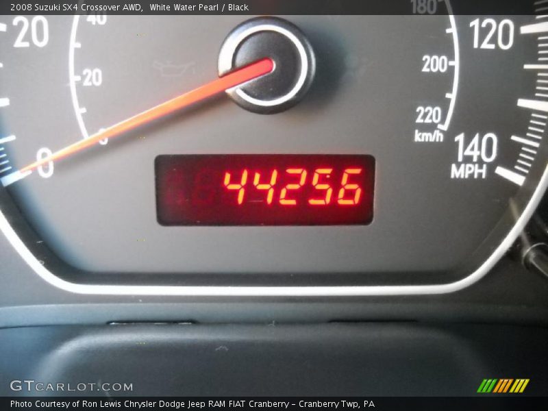White Water Pearl / Black 2008 Suzuki SX4 Crossover AWD