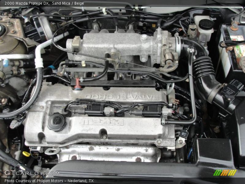  2000 Protege DX Engine - 1.6 Liter DOHC 16-Valve 4 Cylinder