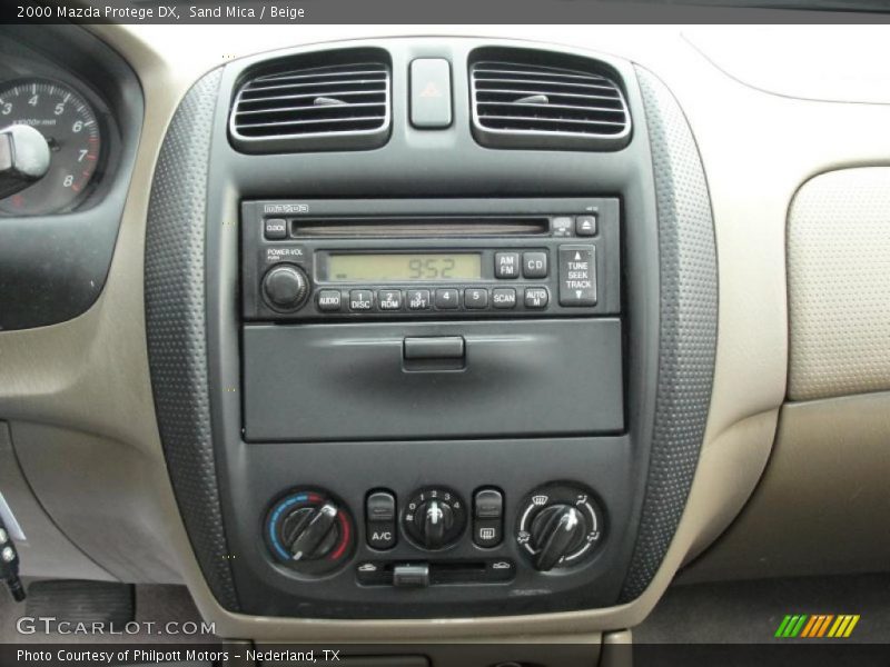 Controls of 2000 Protege DX