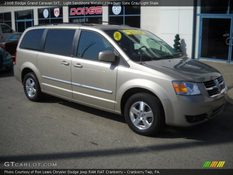 Light Sandstone Metallic / Medium Slate Gray/Light Shale 2008 Dodge Grand Caravan SXT