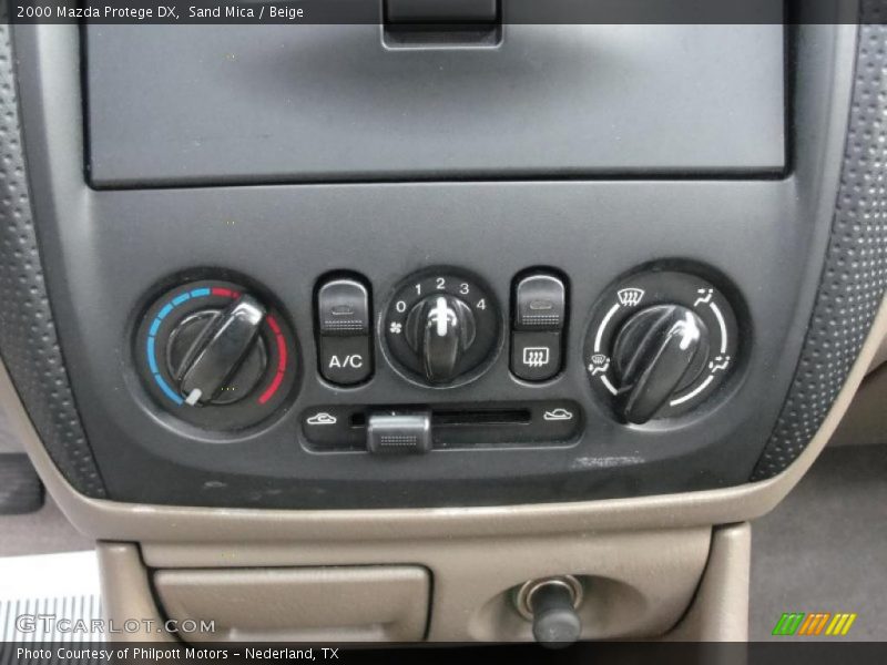 Controls of 2000 Protege DX