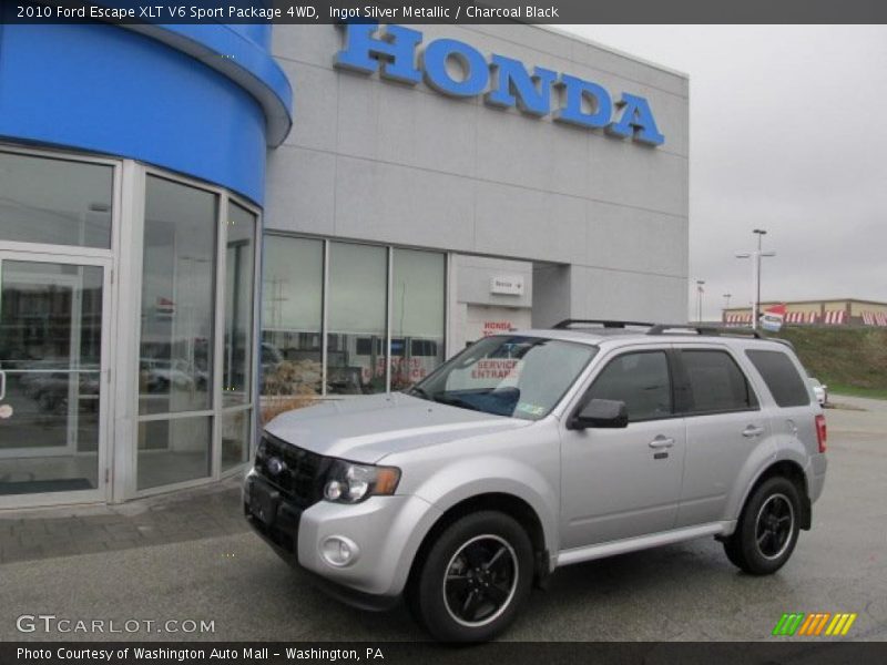 Ingot Silver Metallic / Charcoal Black 2010 Ford Escape XLT V6 Sport Package 4WD