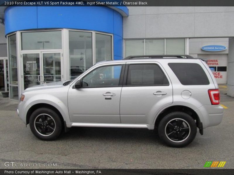 Ingot Silver Metallic / Charcoal Black 2010 Ford Escape XLT V6 Sport Package 4WD