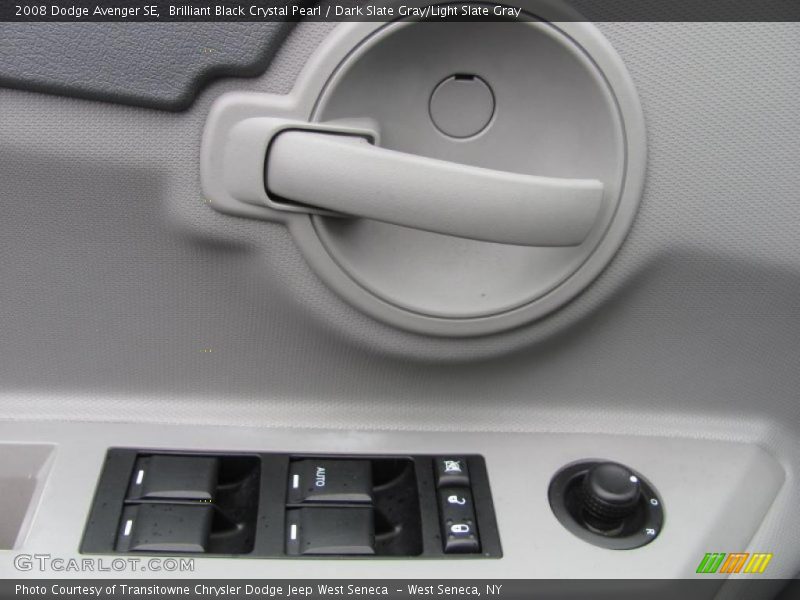 Brilliant Black Crystal Pearl / Dark Slate Gray/Light Slate Gray 2008 Dodge Avenger SE