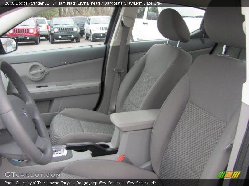 Brilliant Black Crystal Pearl / Dark Slate Gray/Light Slate Gray 2008 Dodge Avenger SE