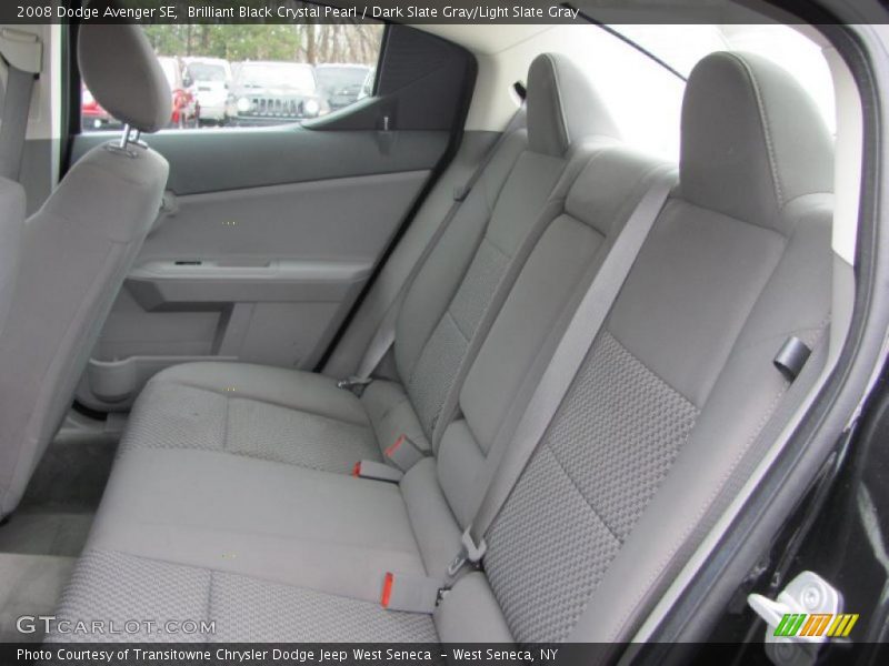 Brilliant Black Crystal Pearl / Dark Slate Gray/Light Slate Gray 2008 Dodge Avenger SE