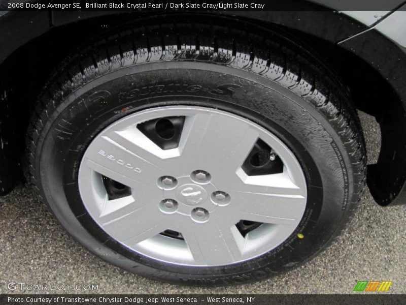 Brilliant Black Crystal Pearl / Dark Slate Gray/Light Slate Gray 2008 Dodge Avenger SE