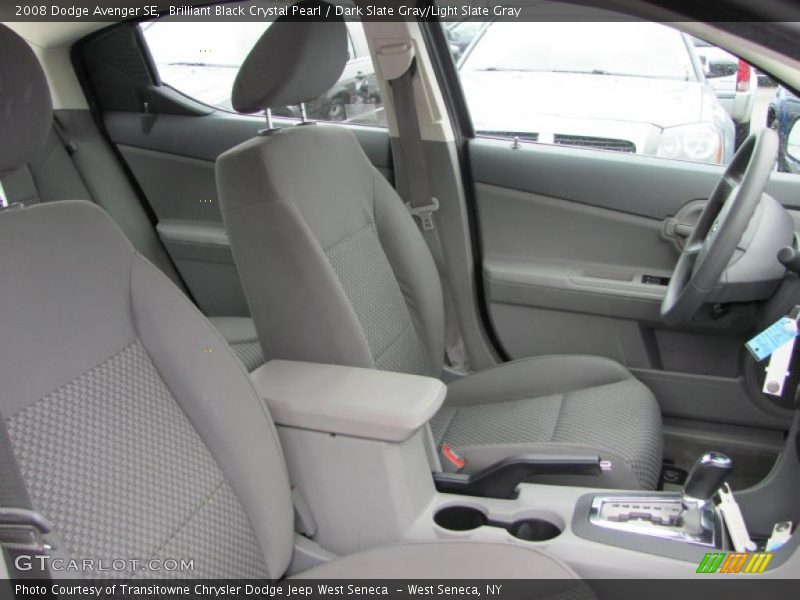 Brilliant Black Crystal Pearl / Dark Slate Gray/Light Slate Gray 2008 Dodge Avenger SE