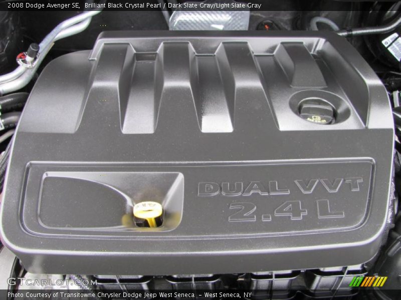 Brilliant Black Crystal Pearl / Dark Slate Gray/Light Slate Gray 2008 Dodge Avenger SE