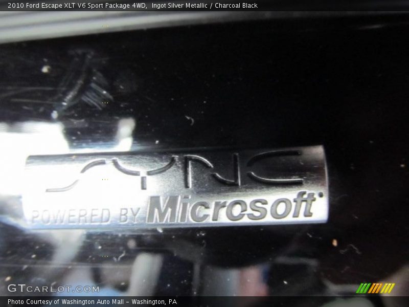 Ingot Silver Metallic / Charcoal Black 2010 Ford Escape XLT V6 Sport Package 4WD