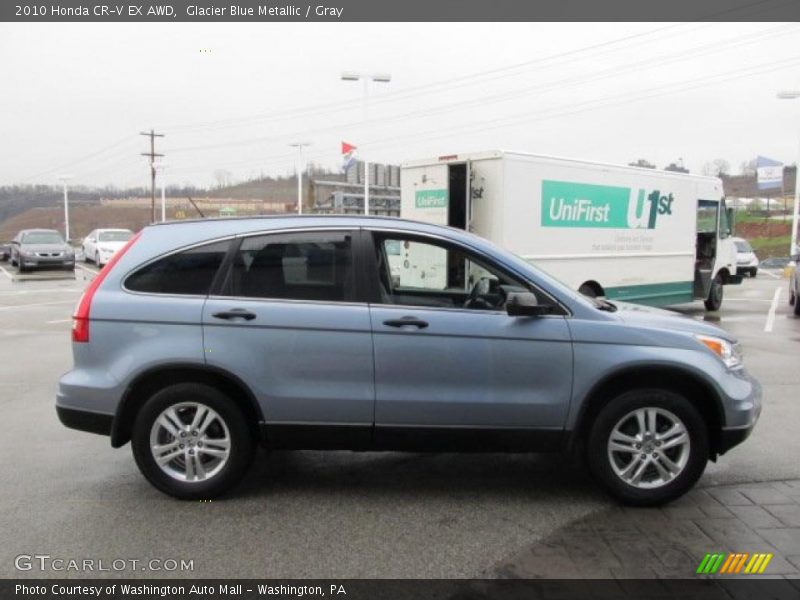 Glacier Blue Metallic / Gray 2010 Honda CR-V EX AWD