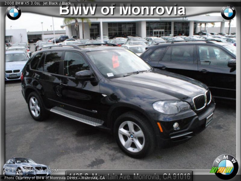 Jet Black / Black 2008 BMW X5 3.0si