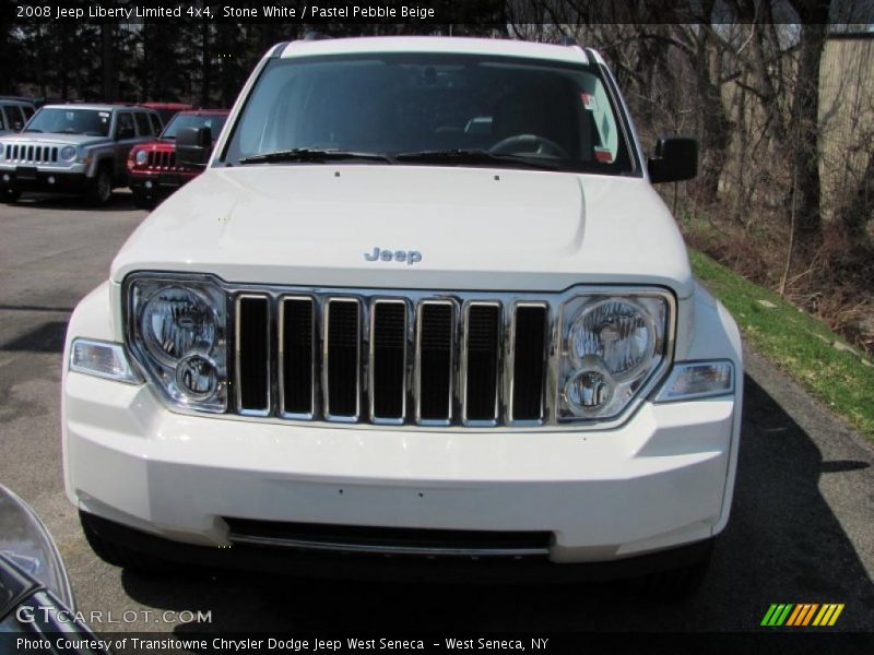 Stone White / Pastel Pebble Beige 2008 Jeep Liberty Limited 4x4