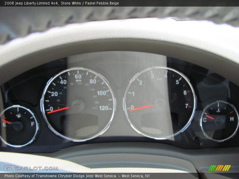 Stone White / Pastel Pebble Beige 2008 Jeep Liberty Limited 4x4