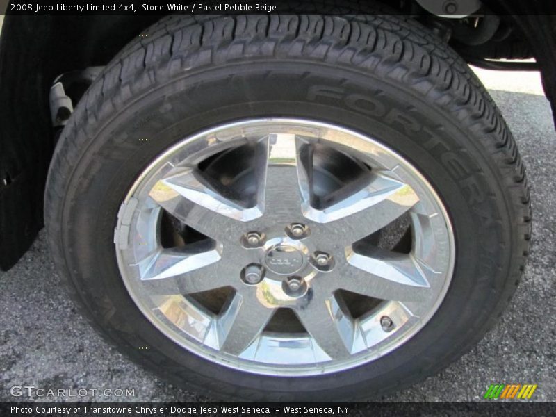 Stone White / Pastel Pebble Beige 2008 Jeep Liberty Limited 4x4