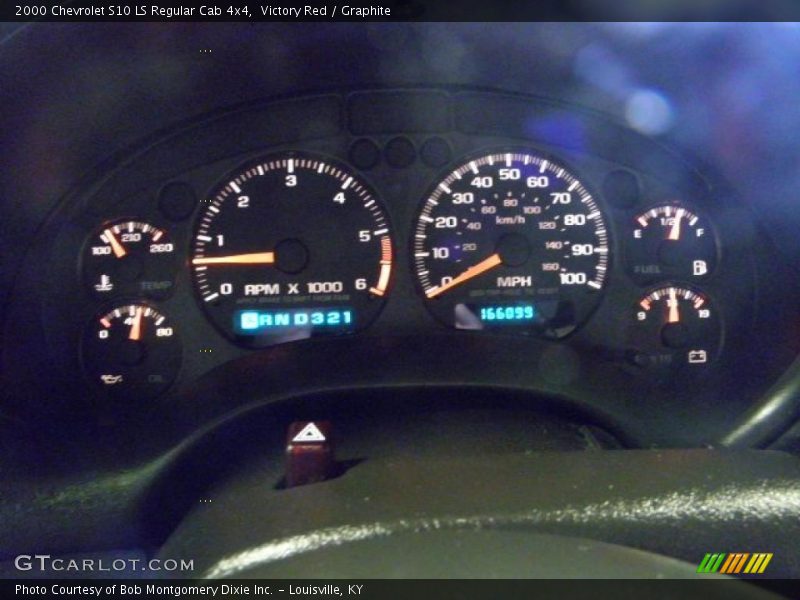 Victory Red / Graphite 2000 Chevrolet S10 LS Regular Cab 4x4