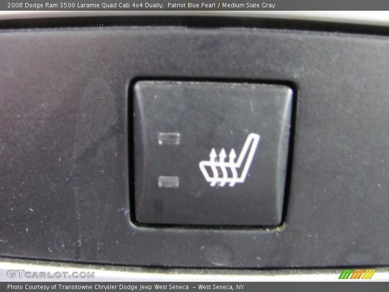 Patriot Blue Pearl / Medium Slate Gray 2008 Dodge Ram 3500 Laramie Quad Cab 4x4 Dually