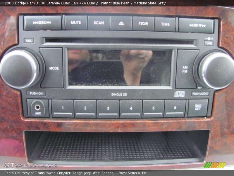 Patriot Blue Pearl / Medium Slate Gray 2008 Dodge Ram 3500 Laramie Quad Cab 4x4 Dually