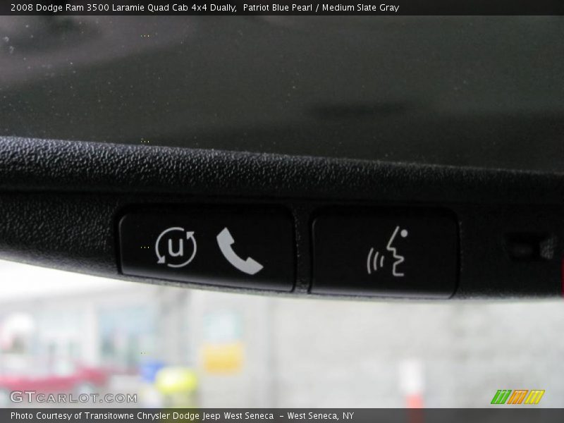 Patriot Blue Pearl / Medium Slate Gray 2008 Dodge Ram 3500 Laramie Quad Cab 4x4 Dually
