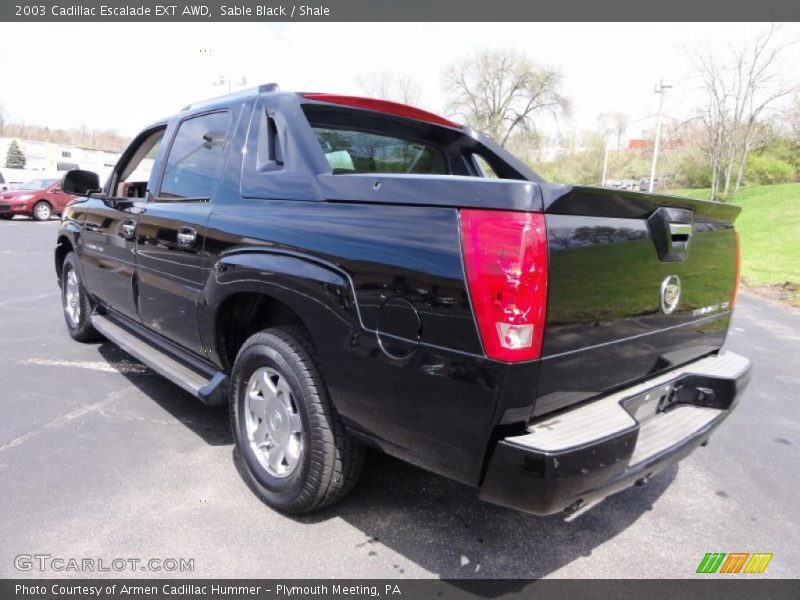 Sable Black / Shale 2003 Cadillac Escalade EXT AWD