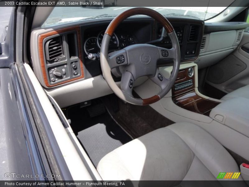 Sable Black / Shale 2003 Cadillac Escalade EXT AWD