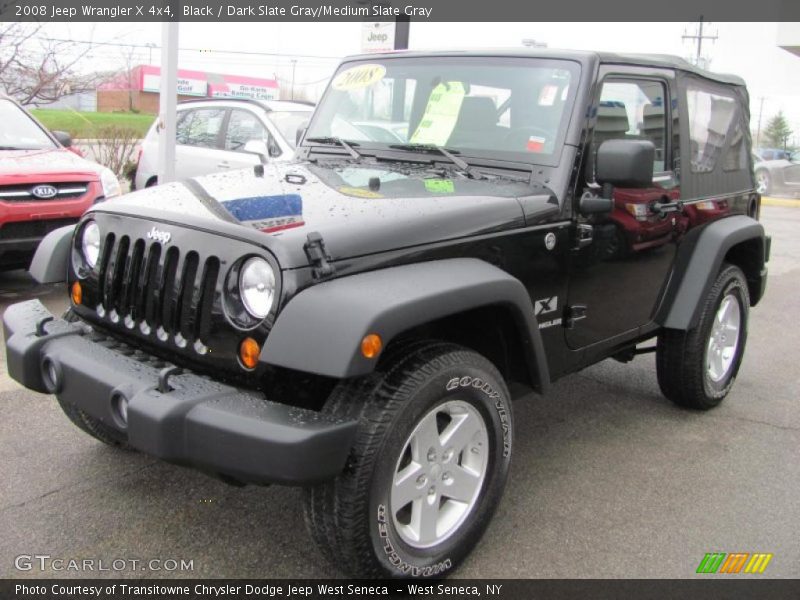 Black / Dark Slate Gray/Medium Slate Gray 2008 Jeep Wrangler X 4x4