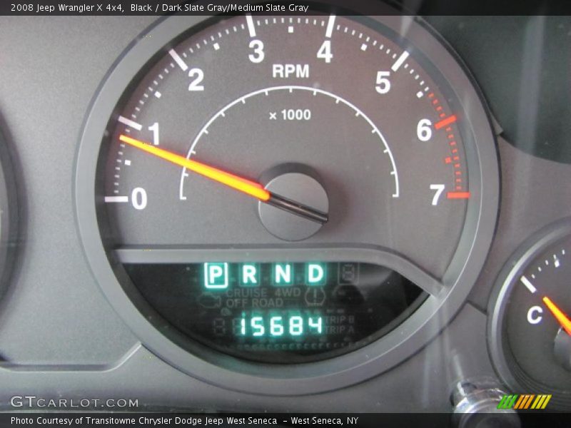 Black / Dark Slate Gray/Medium Slate Gray 2008 Jeep Wrangler X 4x4