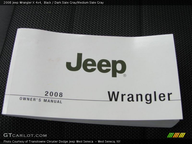 Black / Dark Slate Gray/Medium Slate Gray 2008 Jeep Wrangler X 4x4