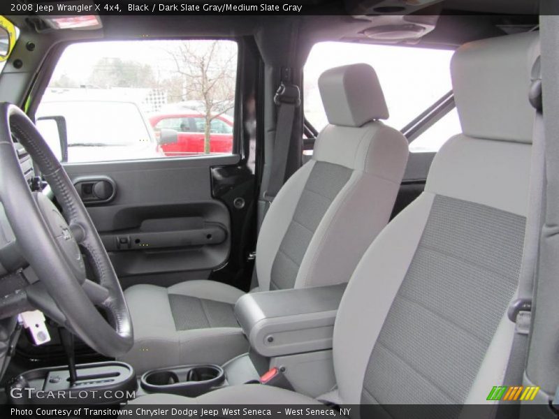 Black / Dark Slate Gray/Medium Slate Gray 2008 Jeep Wrangler X 4x4