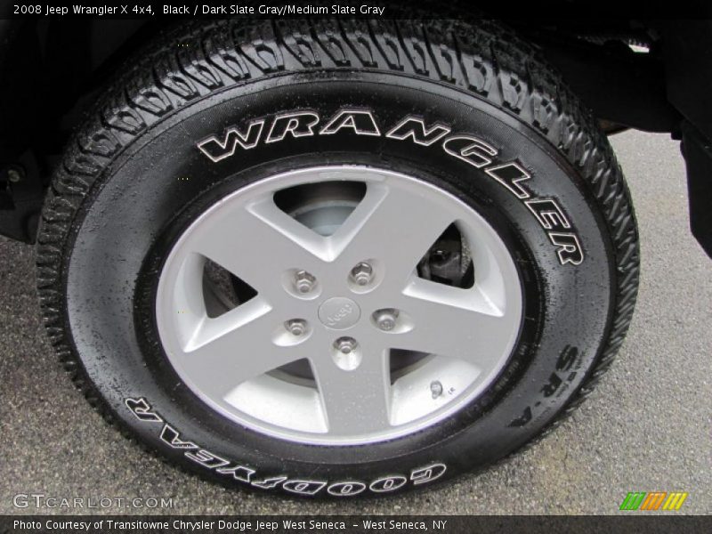 Black / Dark Slate Gray/Medium Slate Gray 2008 Jeep Wrangler X 4x4