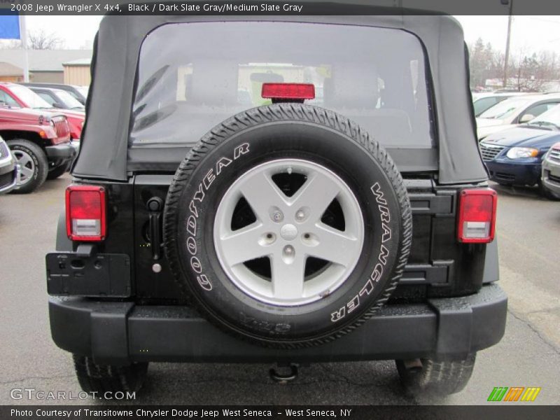 Black / Dark Slate Gray/Medium Slate Gray 2008 Jeep Wrangler X 4x4