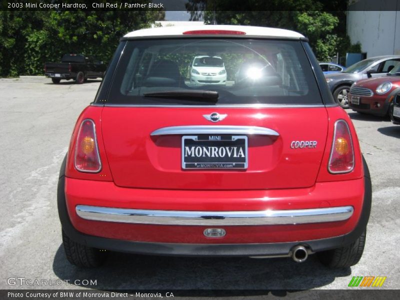 Chili Red / Panther Black 2003 Mini Cooper Hardtop