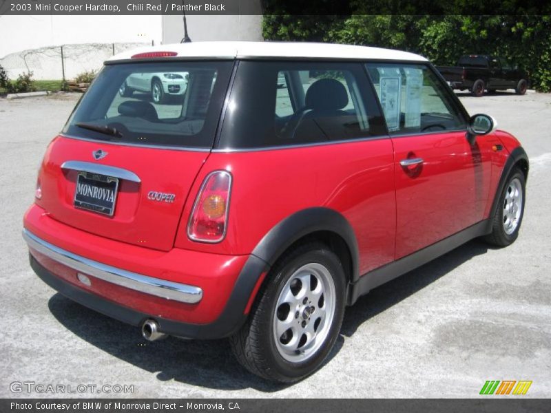 Chili Red / Panther Black 2003 Mini Cooper Hardtop