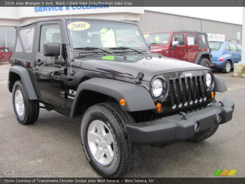 Black / Dark Slate Gray/Medium Slate Gray 2008 Jeep Wrangler X 4x4