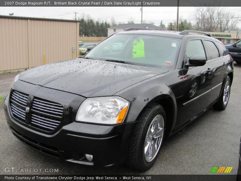 Brilliant Black Crystal Pearl / Dark Slate Gray/Light Graystone 2007 Dodge Magnum R/T