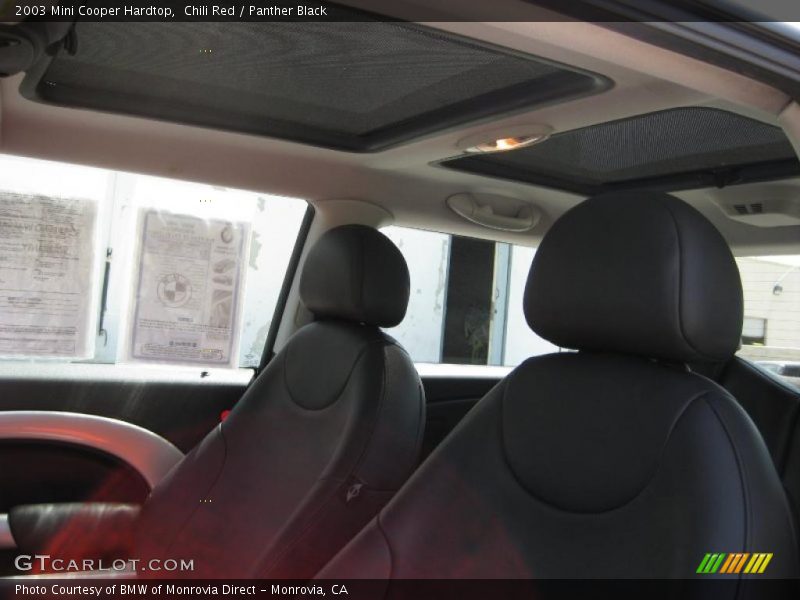 Chili Red / Panther Black 2003 Mini Cooper Hardtop