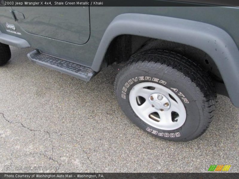 Shale Green Metallic / Khaki 2003 Jeep Wrangler X 4x4