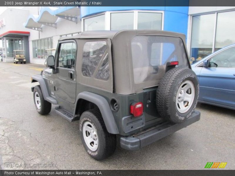 Shale Green Metallic / Khaki 2003 Jeep Wrangler X 4x4